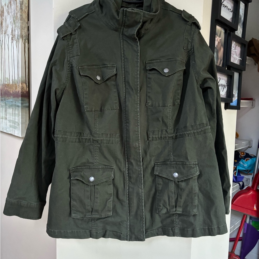 Market & Spruce Kathleen Cargo Jacket - Picture 2 of 6